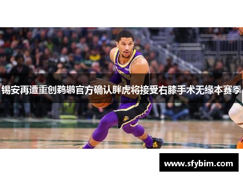 锡安再遭重创鹈鹕官方确认胖虎将接受右膝手术无缘本赛季